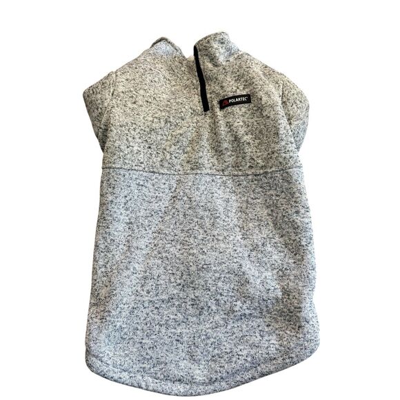 Polartec Dog Jacket Fleece Light Gray Lined Polyester Xl - Picture 1 of 5